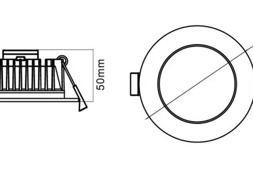 3A 13W SMD Downlight DL1560(Black)