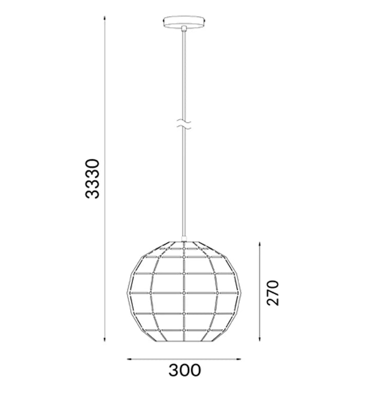 ARMIS: Retro Tiled Wine Glass Shape Pendant Light - Matte White
