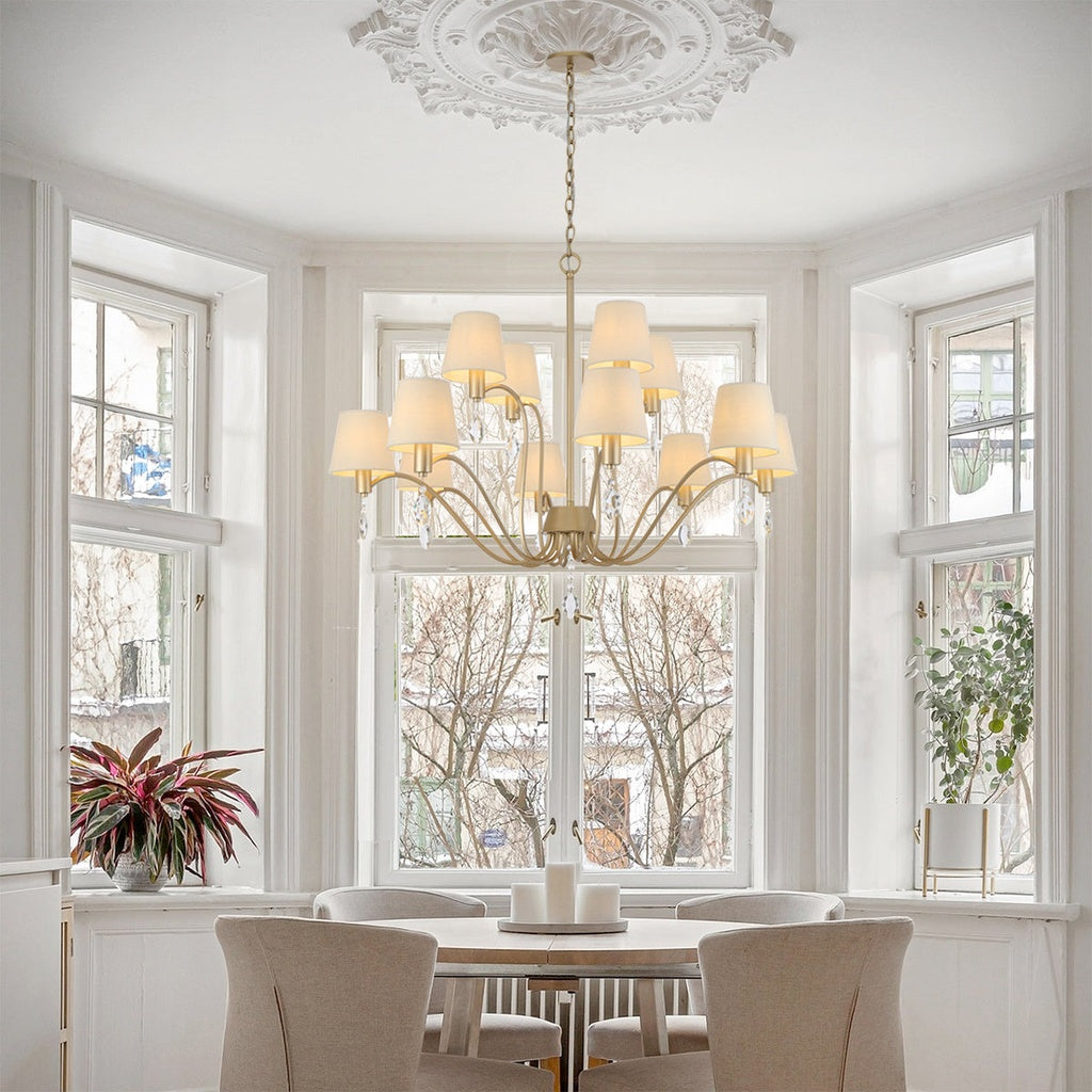 MALVERN 12 Light Pendant - Antique Silver