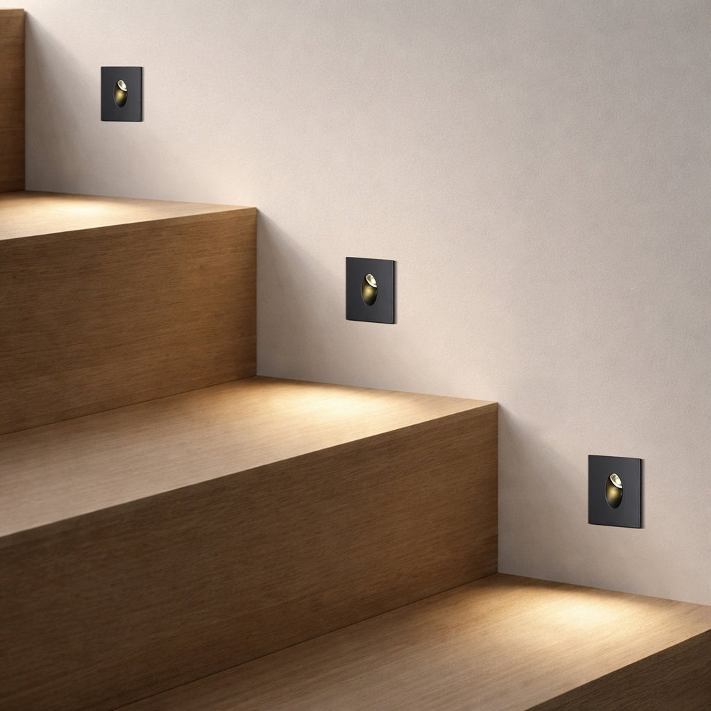 Snap Square Stair Light - Black