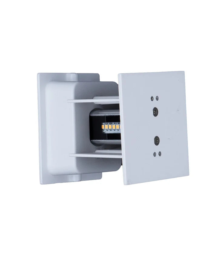 TOCA: Exterior LED Adjustable Lens Cover Surface Mounted Up/Down Wall Lights IP54 - White