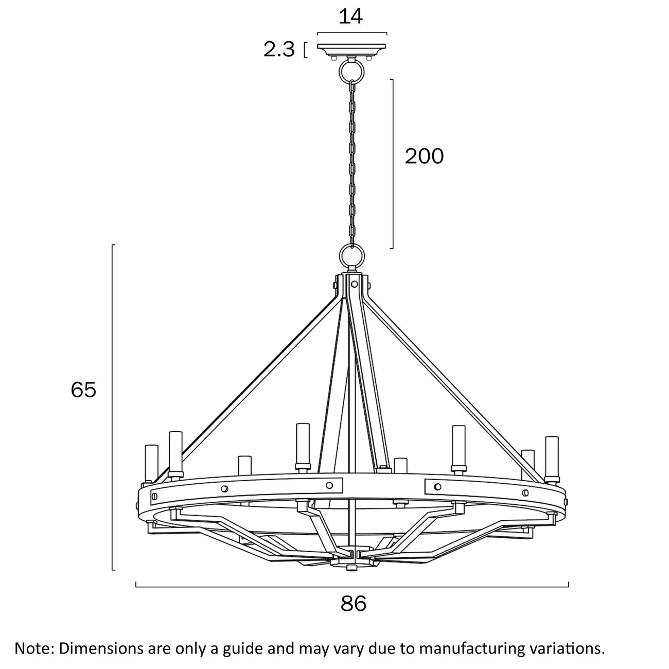 DARIEN 8 Pendant Light