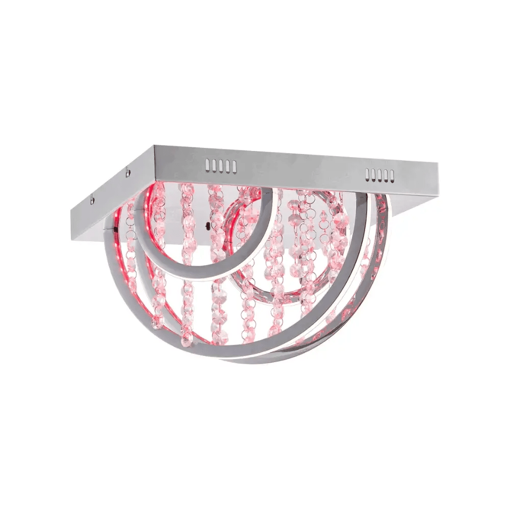 LUXIA 38CM Pendant Light Square - Chrome
