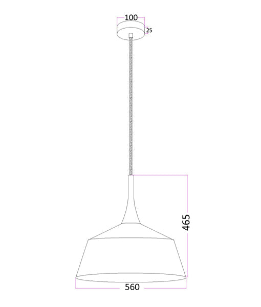 NORDIC5: Modern Scandinavian Large Dome Shape Steel & Wood Pendant Light - White