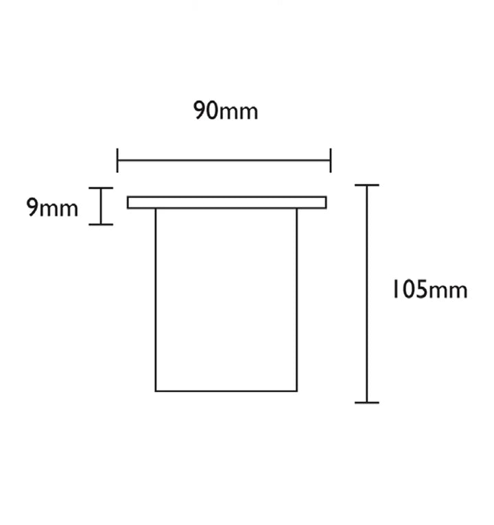 MR16 Inground Up Lights IP67 (Round Small Faceplate) - Polished Copper
