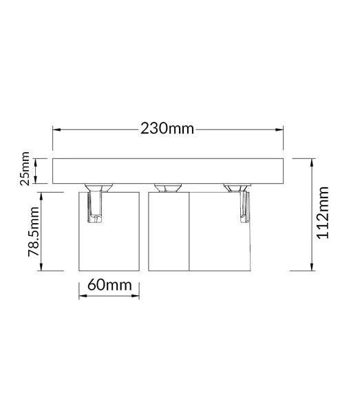 SPOT: Interior GU10 3XLights Adjustable Round Base Surface Mounted Spot Light- Matte White