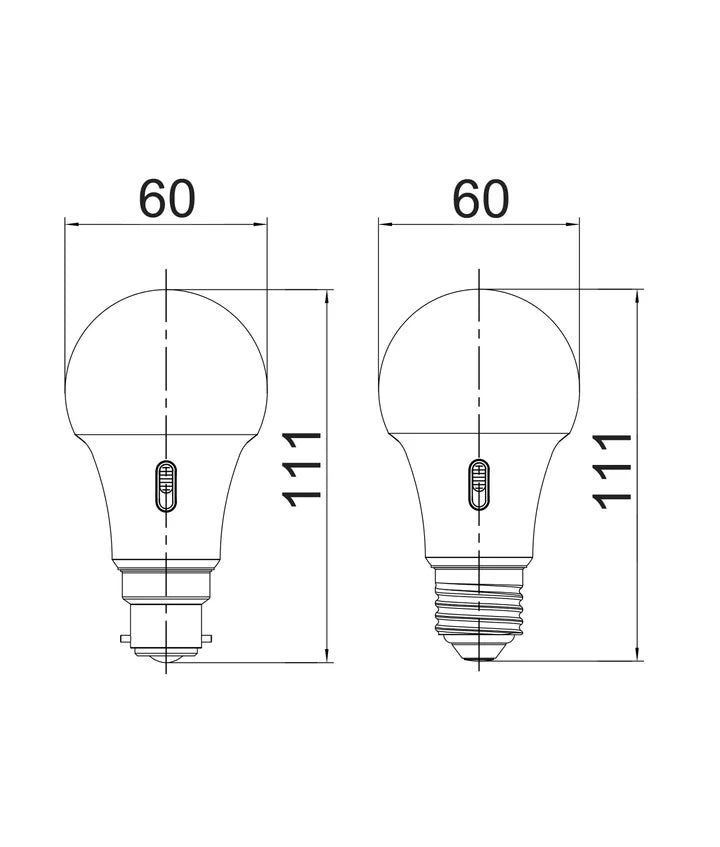 GLSTRI (Dimmable): LED GLS Tri-CCT Dimmable Globes Frosted Diffuser (10W) - Socket: BC/B22