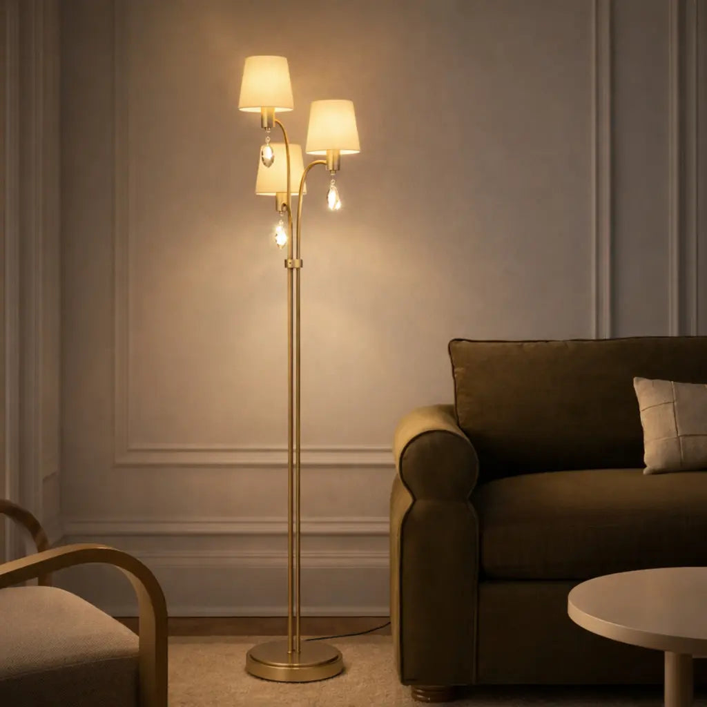 MALVERN Floor Lamp - Antique Silver