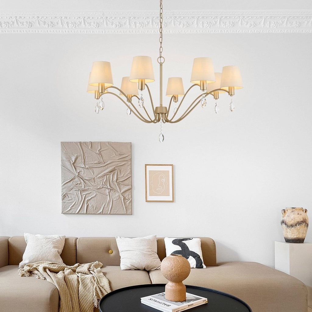 MALVERN 8 Light Pendant - Antique Silver