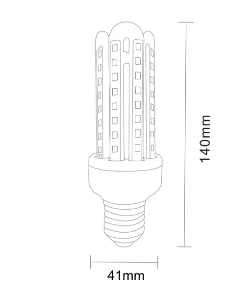 12V AC/DC 3U LED Globes (9W) - 4000K