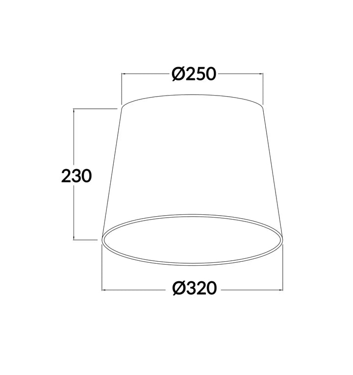 D.I.Y. Slant Lampshade - Black