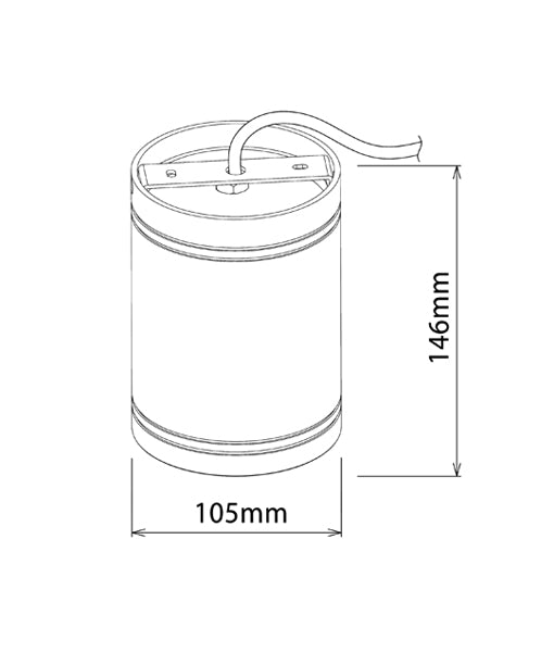 SURFACE: LED Dimmable Surface Mounted Ceiling Downlight - 5000K