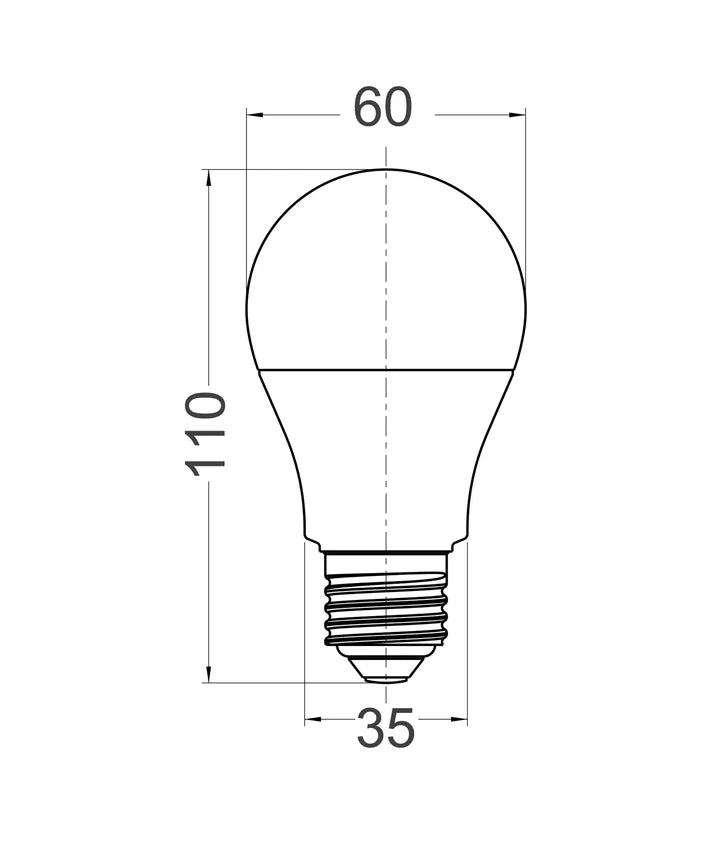 GLS LED Globes Frosted Diffuser 13W - Options: E27 3000K
