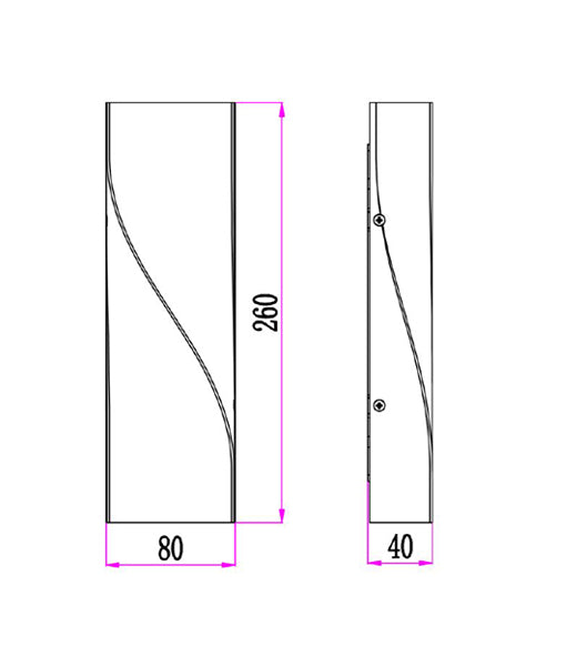 GIROTRI: Exterior LED Tri-CCT Surface Mounted Up/Down Twist Wall Lights IP65 - White