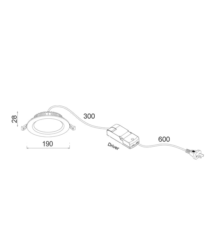 COSMOTRI: LED Tri-CCT Dimmable Fixed White Downlights IP20 - 20W