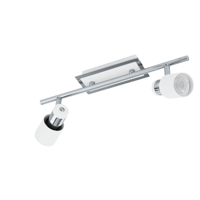 Eglo Lighting DAVIDA Spotlight 4000K Dimmable GU10 Chrome White- 2 Piece