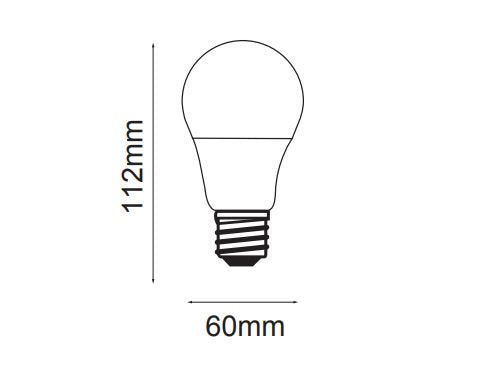 11W E27 GLS (A60) LED LAMP