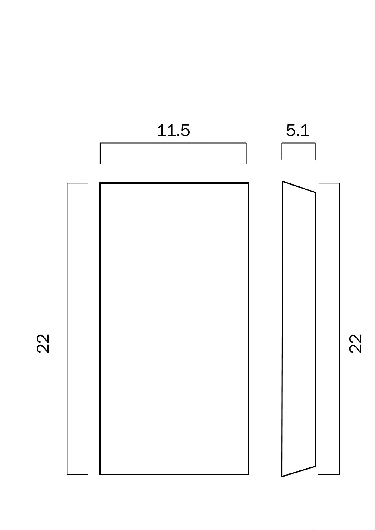 BLOC LED 2*4W UP-DOWN WALL LIGHT