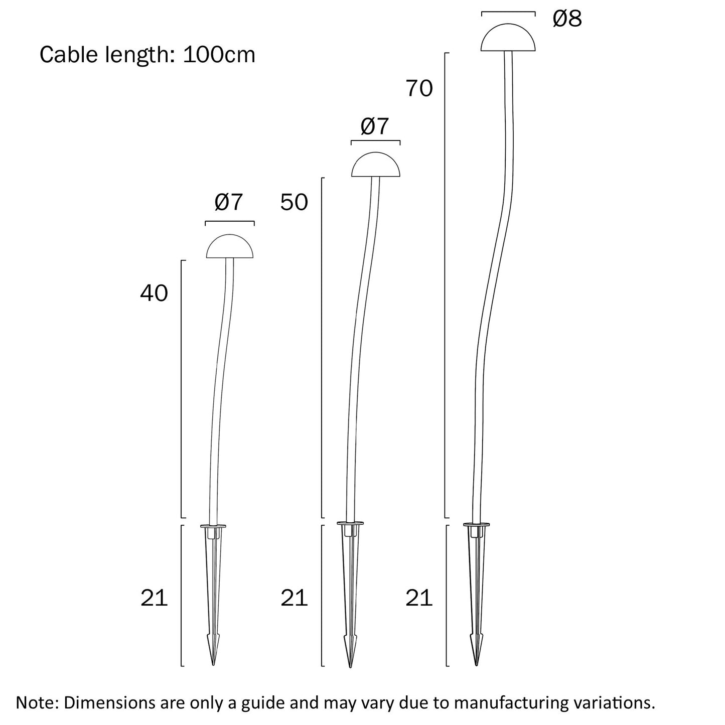 Enoki Post Light - Black