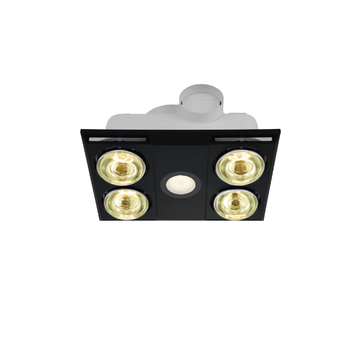 Heatflow 3-in-1 Bathroom Heater- Black