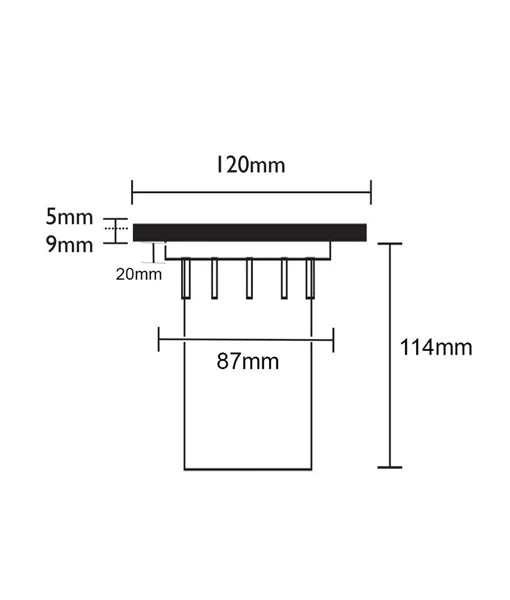 MR16 Inground Up Light IP67 (Square / Solid Copper Faceplate)