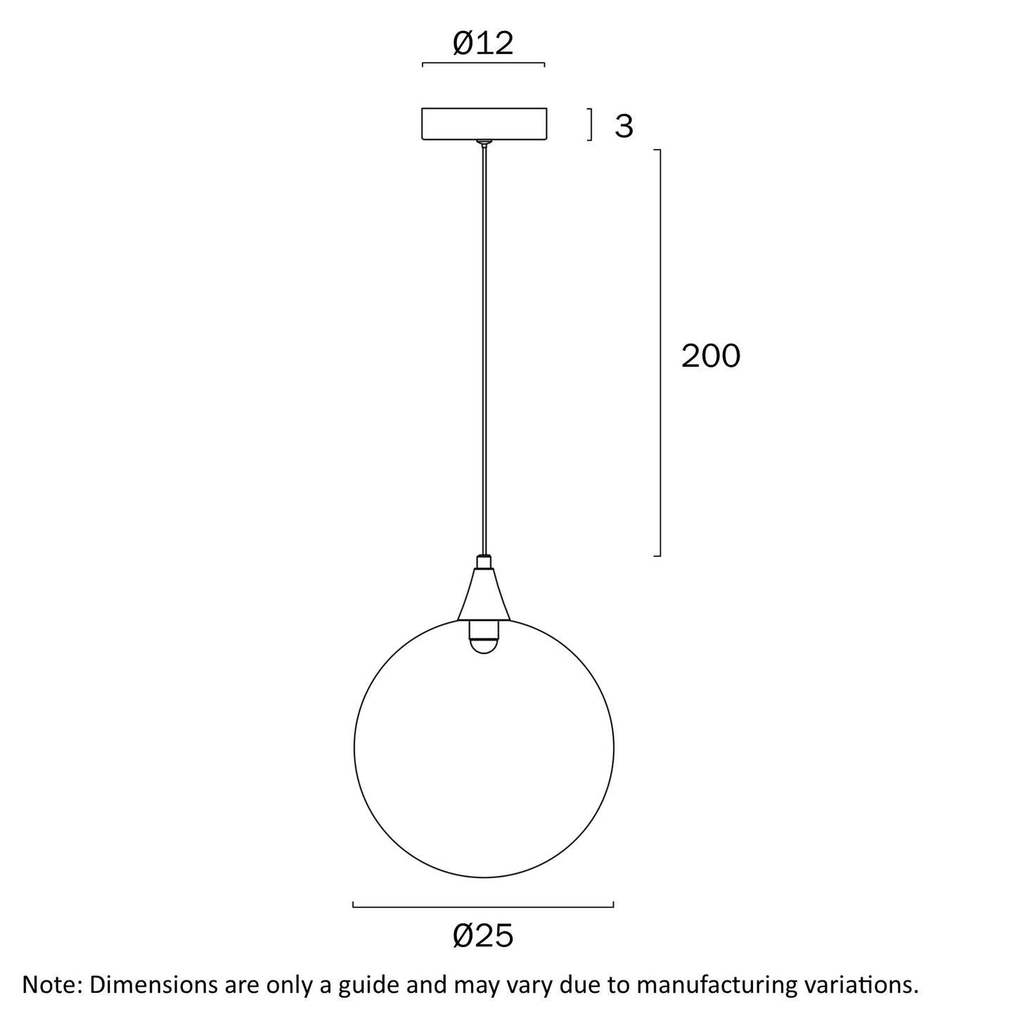 Kupla 1 Light Pendant - Smoke