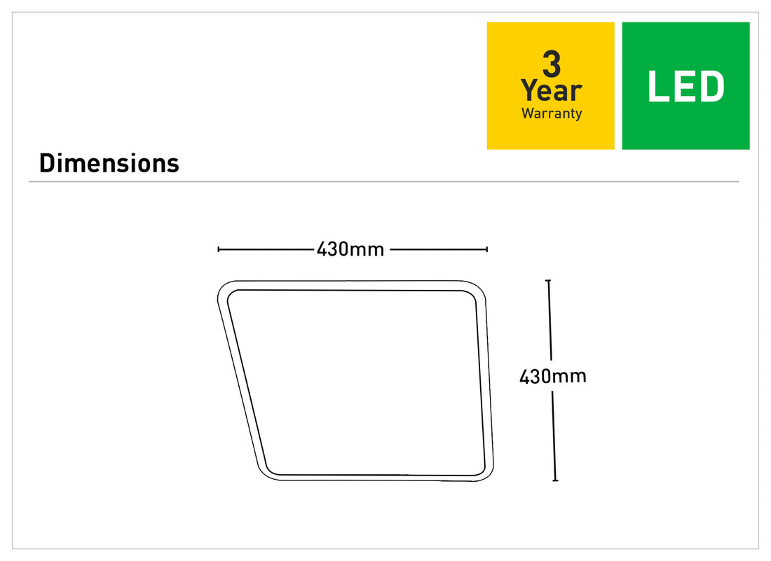 Allen II 24W LED Ceiling Light