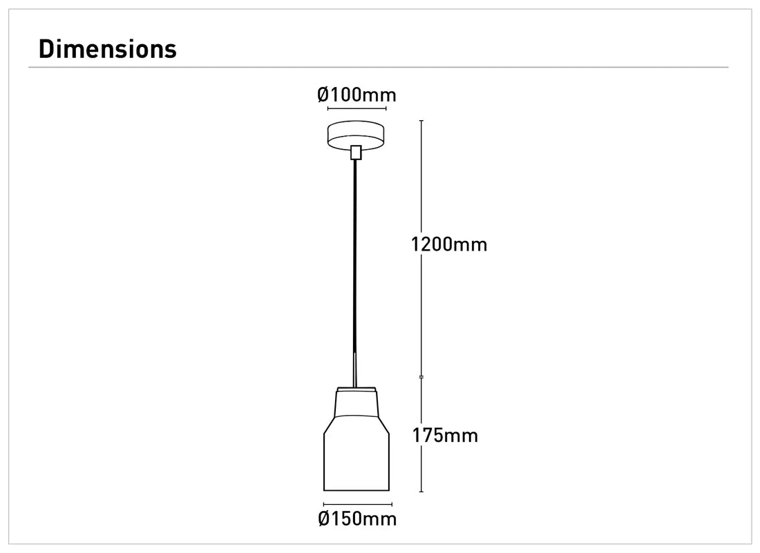 Moby 1Lt Small Pendant Light
