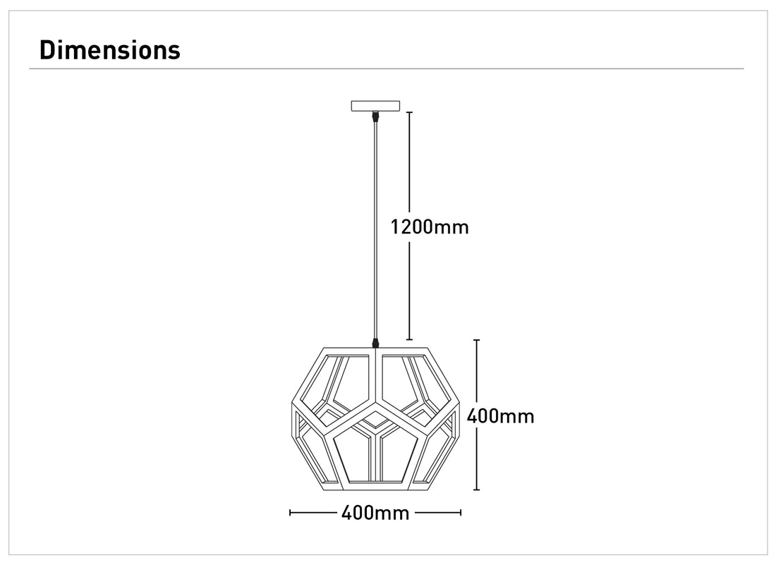 Peeta 1Lt Small Pendant Light