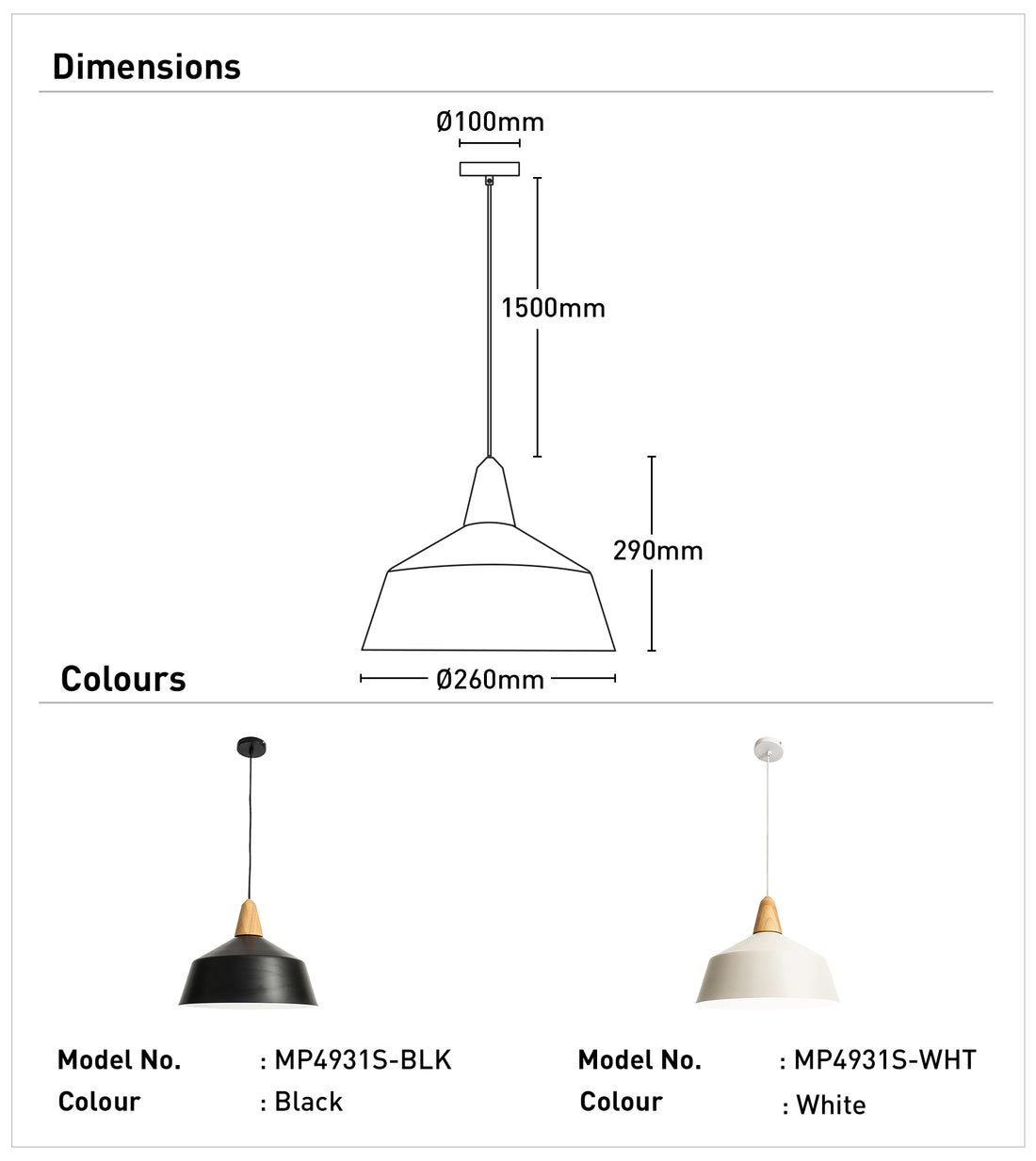 Noel 1Lt Small Pendant Light - White