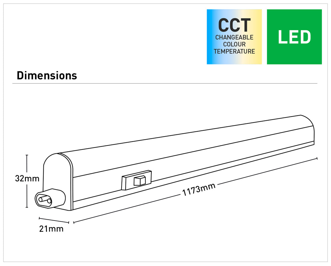 Barry 18W LED CCT Linkable Bar Light