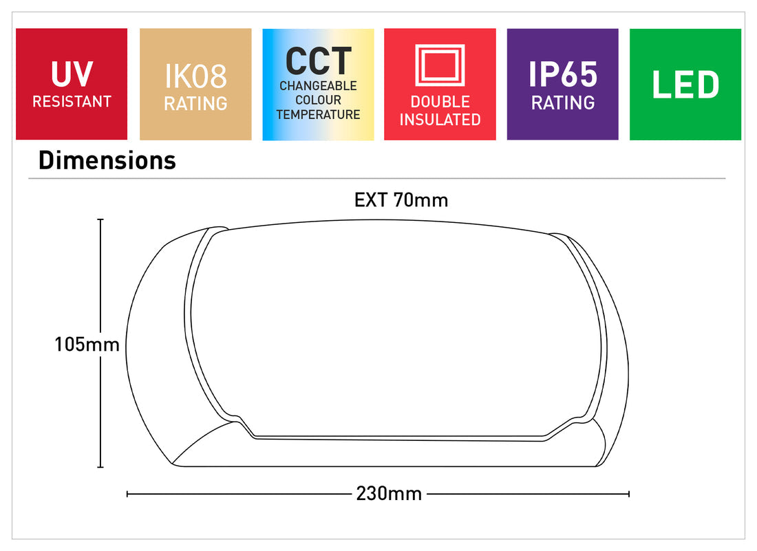 Blake LED Bunker Light with CCT