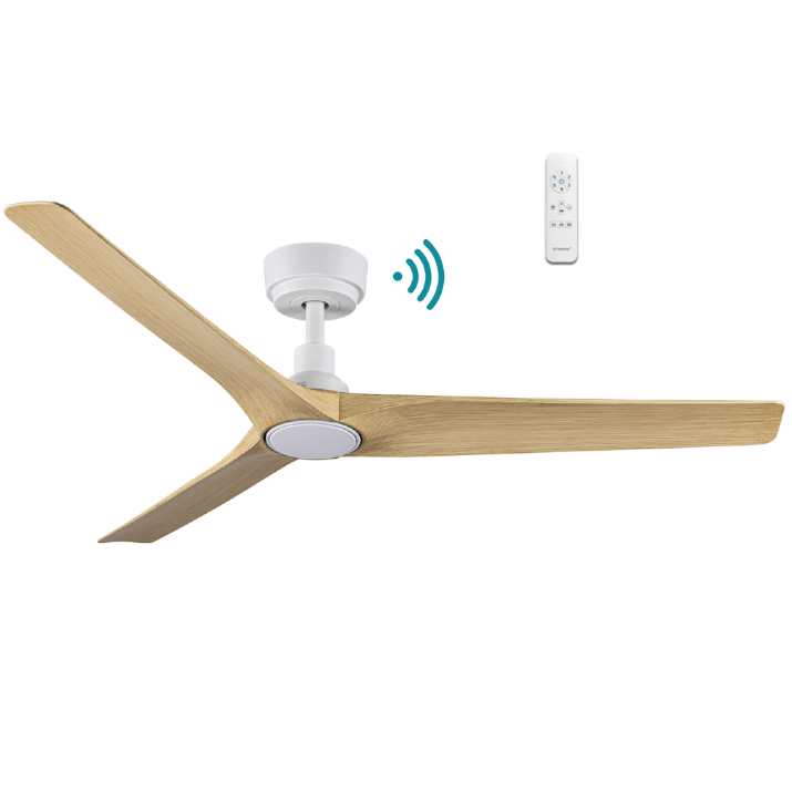 Cordoba White Oak - DC 52″ Smart Ceiling Fan With WIFI Remote Control
