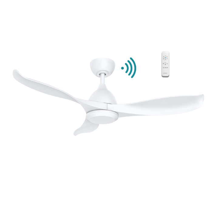 Scorpion DC 52″ Matt White Smart Ceiling Fan With WIFI Remote Control