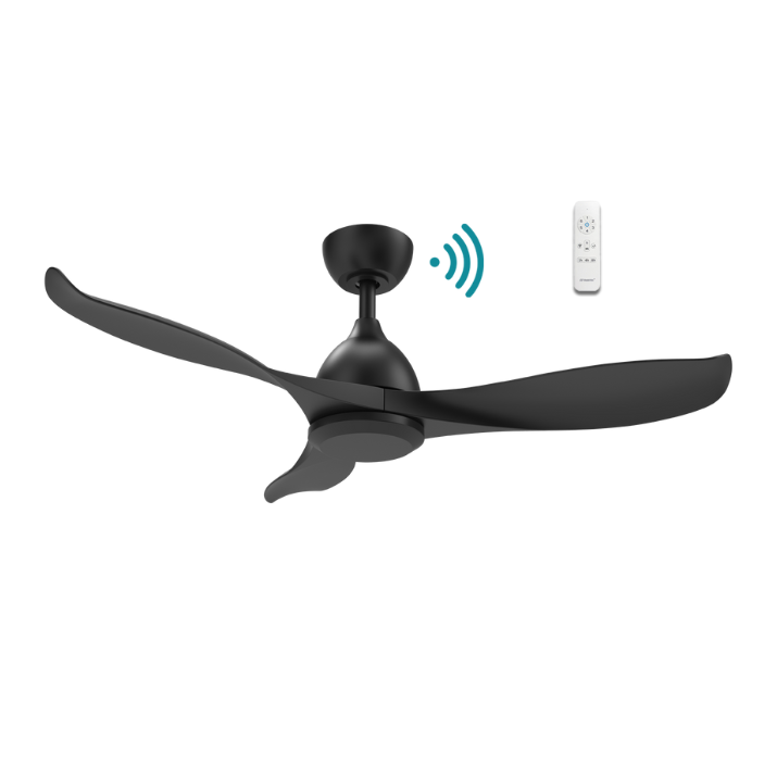 Scorpion DC 52″ Matt Black Smart Ceiling Fan With WIFI Remote Control