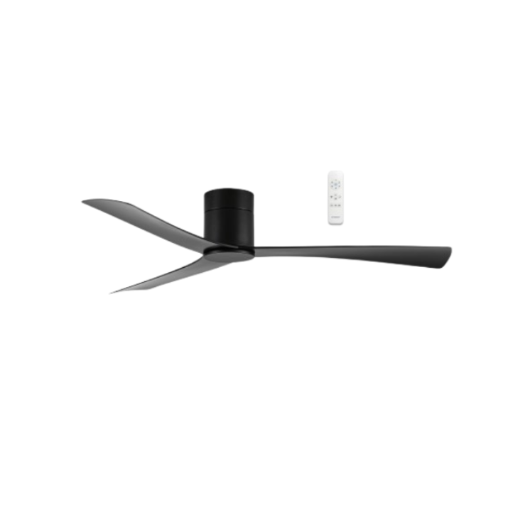 Metro DC 52″ Matt Black Smart Ceiling Fan With WIFI Remote Control