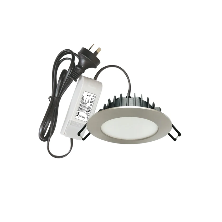 PHL902 Channel Tri-colour LED Downlight- Brushed Chrome
