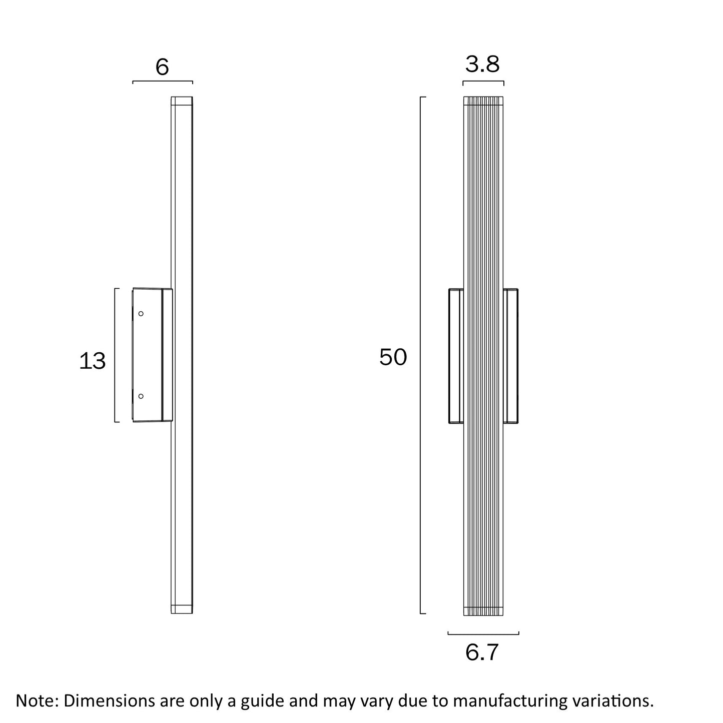 Ostel 1 Light Exterior Wall Light - White