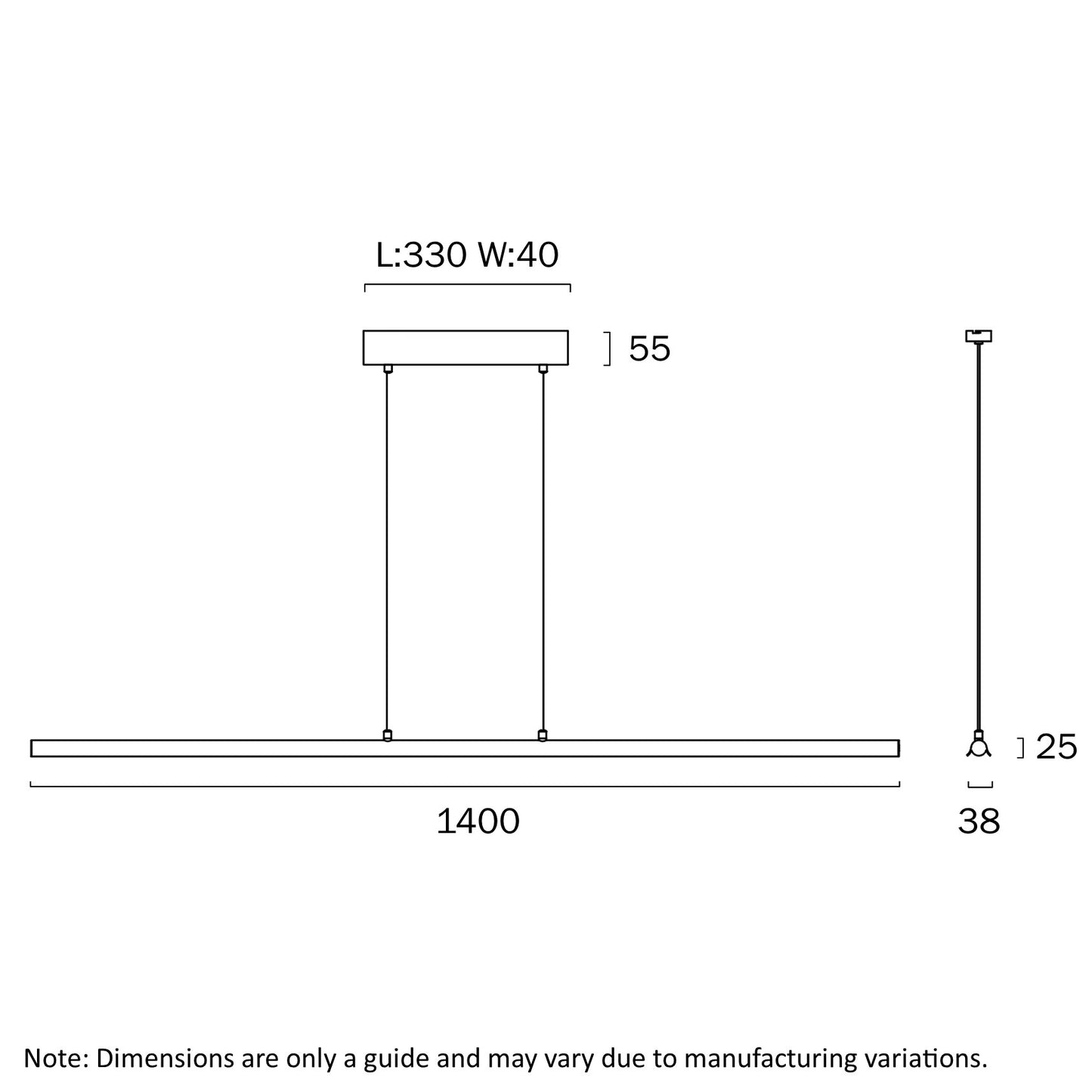 Sumner Pendant-Brass