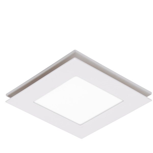 Flow 240 Square Exhaust Fan with Tricolour LED light