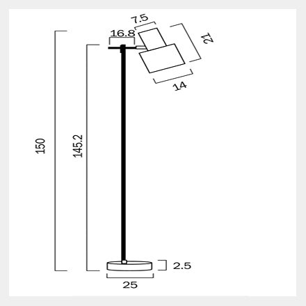 CROSET Floor Lamp - Gold