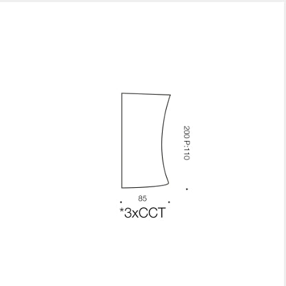VITA UP-DOWN Exterior LED Wall Light - Grey