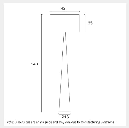 LOVISA Floor Lamp - OAK