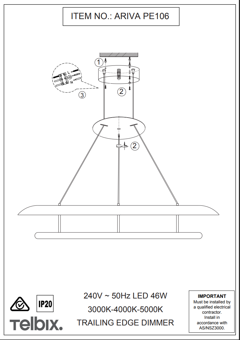 Ariva 106 Pendant Light
