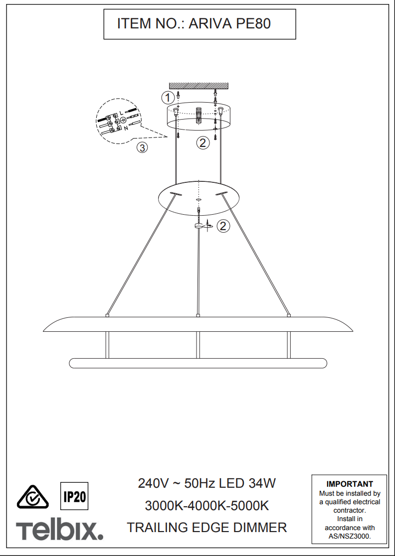 Ariva 80 Pendant Light