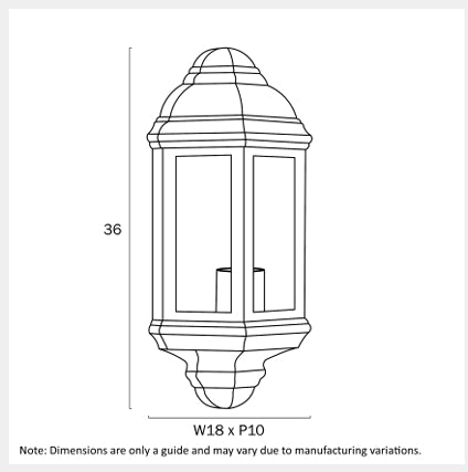 ODIN Exterior Wall Light - Black