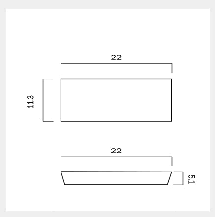 BLOC Exterior LED Wall Light - Grey