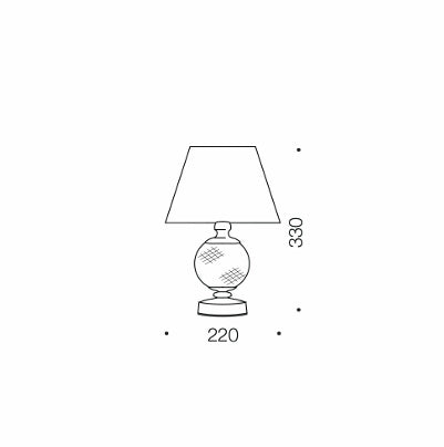 VIVIAN Table Lamp - Chrome/White