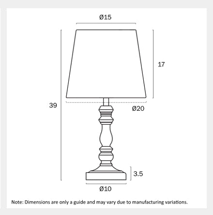 VIDA Table Lamp - Antique Gold
