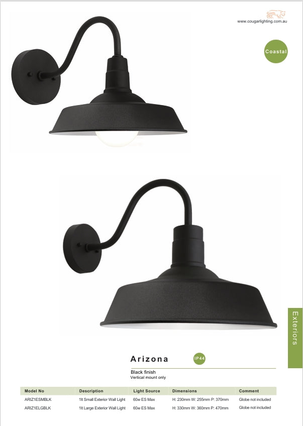Arizona Large Exterior Wall Light